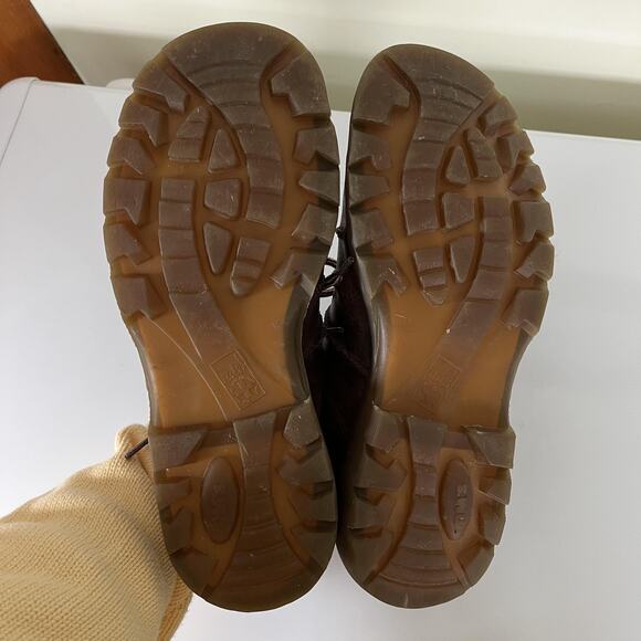 Dr. Martens Shoes Mens Size 10 Brown Leather Lug Sole Oxford Work AirWair 11339 - Picture 8 of 11